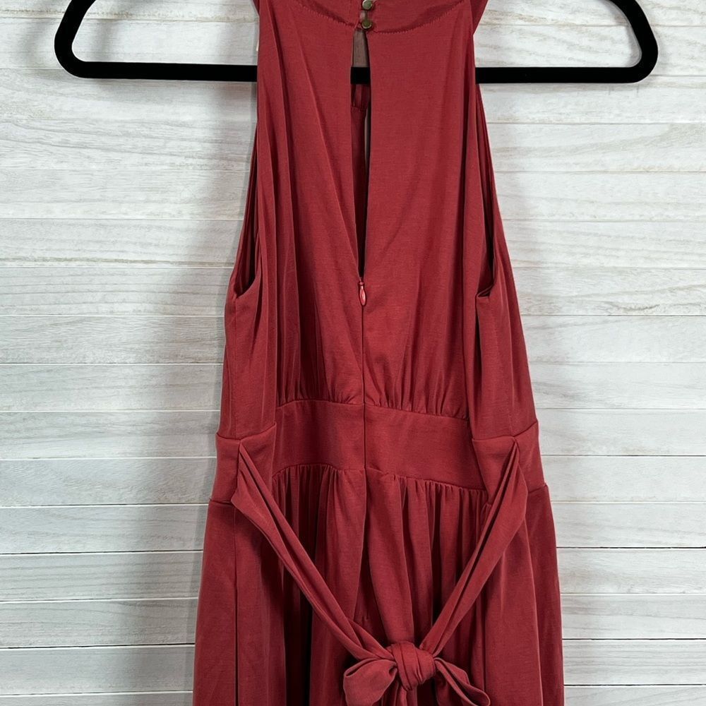 Anthropologie Moulinette Soeurs Ermita Halter Wide Leg Jumpsuit Small - Picture 10 of 13